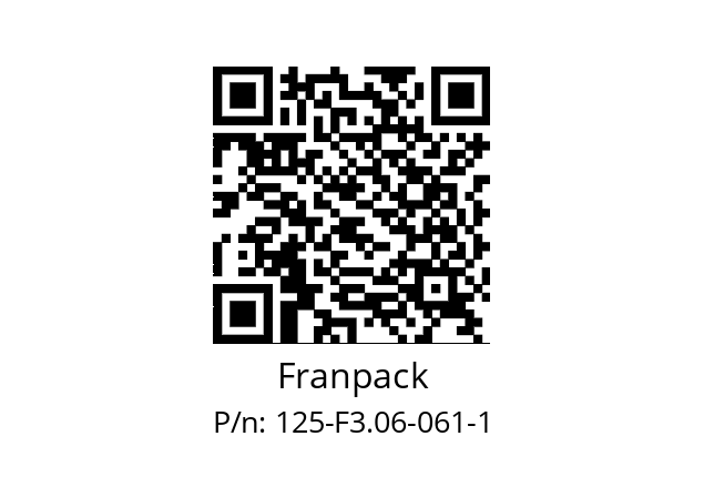   Franpack 125-F3.06-061-1