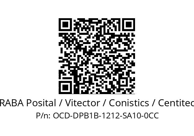   FRABA Posital / Vitector / Conistics / Centitech OCD-DPB1B-1212-SA10-0CC