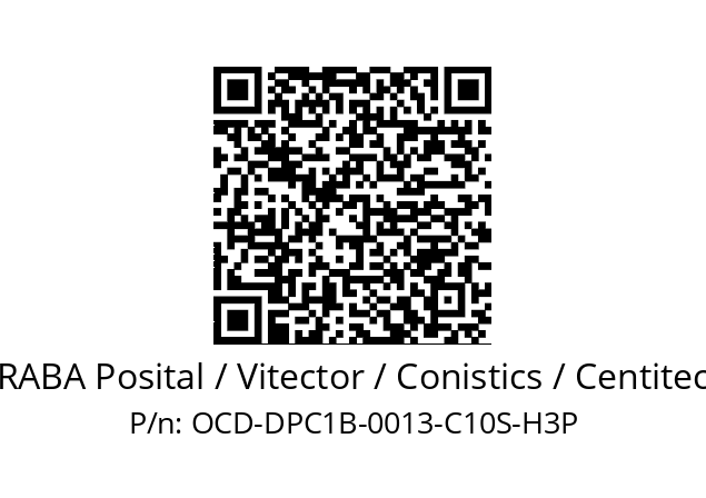   FRABA Posital / Vitector / Conistics / Centitech OCD-DPC1B-0013-C10S-H3P