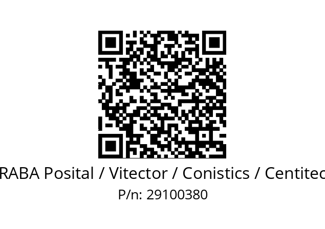   FRABA Posital / Vitector / Conistics / Centitech 29100380