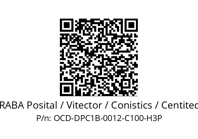   FRABA Posital / Vitector / Conistics / Centitech OCD-DPC1B-0012-C100-H3P