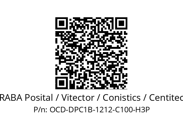   FRABA Posital / Vitector / Conistics / Centitech OCD-DPC1B-1212-C100-H3P