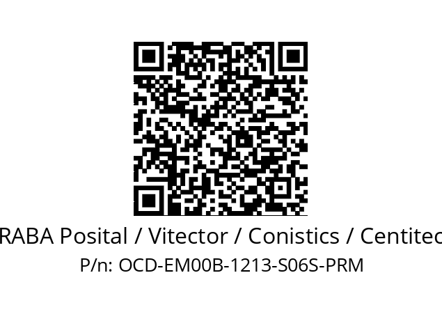   FRABA Posital / Vitector / Conistics / Centitech OCD-EM00B-1213-S06S-PRM