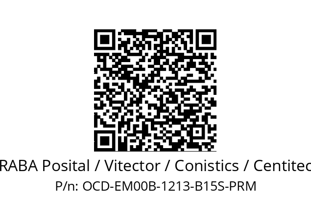   FRABA Posital / Vitector / Conistics / Centitech OCD-EM00B-1213-B15S-PRM