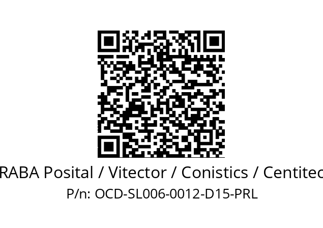   FRABA Posital / Vitector / Conistics / Centitech OCD-SL006-0012-D15-PRL