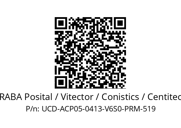   FRABA Posital / Vitector / Conistics / Centitech UCD-ACP05-0413-V6S0-PRM-519