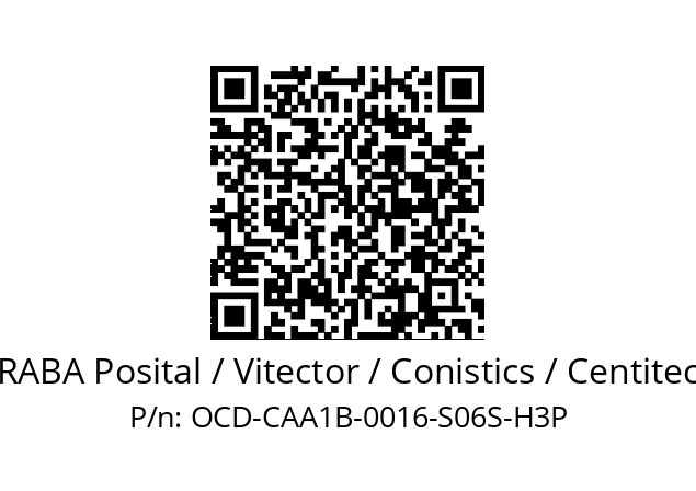   FRABA Posital / Vitector / Conistics / Centitech OCD-CAA1B-0016-S06S-H3P