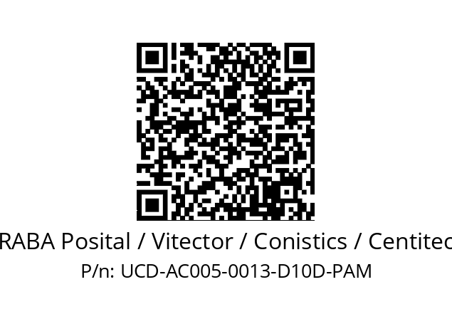   FRABA Posital / Vitector / Conistics / Centitech UCD-AC005-0013-D10D-PAM