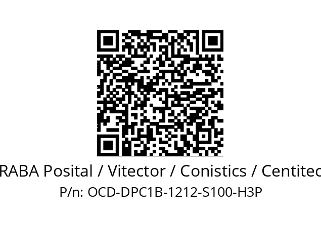   FRABA Posital / Vitector / Conistics / Centitech OCD-DPC1B-1212-S100-H3P