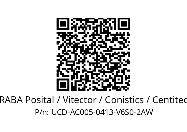   FRABA Posital / Vitector / Conistics / Centitech UCD-AC005-0413-V6S0-2AW