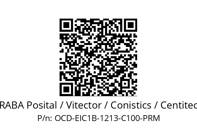   FRABA Posital / Vitector / Conistics / Centitech OCD-EIC1B-1213-C100-PRM