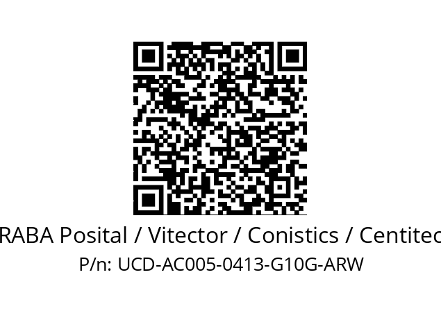   FRABA Posital / Vitector / Conistics / Centitech UCD-AC005-0413-G10G-ARW