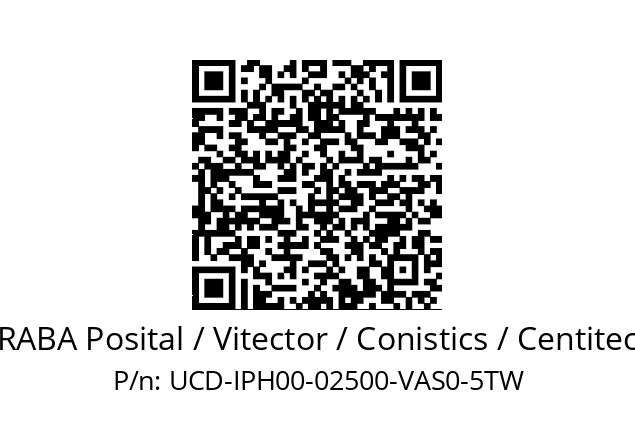   FRABA Posital / Vitector / Conistics / Centitech UCD-IPH00-02500-VAS0-5TW