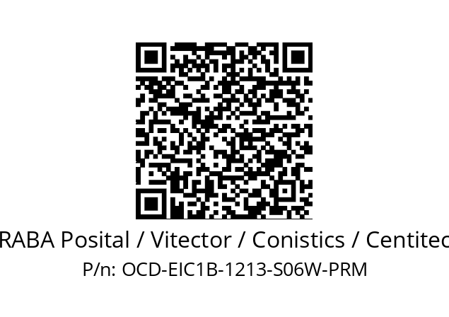   FRABA Posital / Vitector / Conistics / Centitech OCD-EIC1B-1213-S06W-PRM