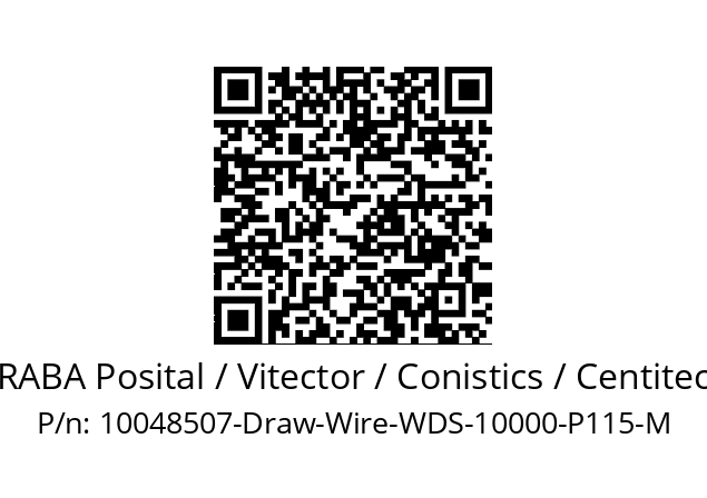   FRABA Posital / Vitector / Conistics / Centitech 10048507-Draw-Wire-WDS-10000-P115-M