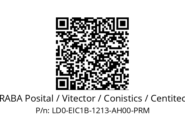   FRABA Posital / Vitector / Conistics / Centitech LD0-EIC1B-1213-AH00-PRM