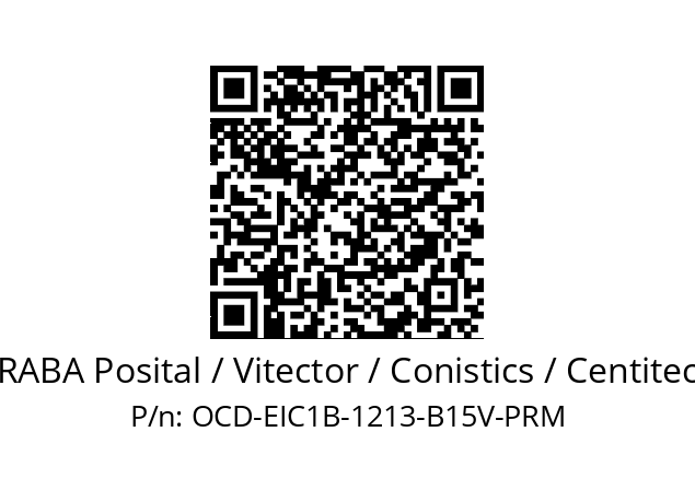   FRABA Posital / Vitector / Conistics / Centitech OCD-EIC1B-1213-B15V-PRM