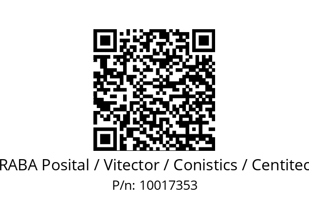   FRABA Posital / Vitector / Conistics / Centitech 10017353