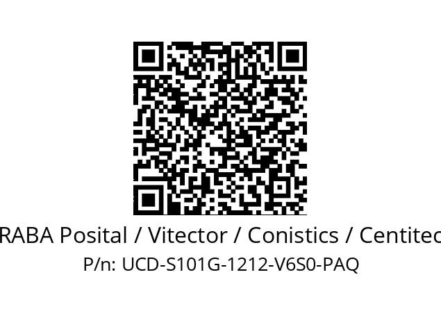   FRABA Posital / Vitector / Conistics / Centitech UCD-S101G-1212-V6S0-PAQ