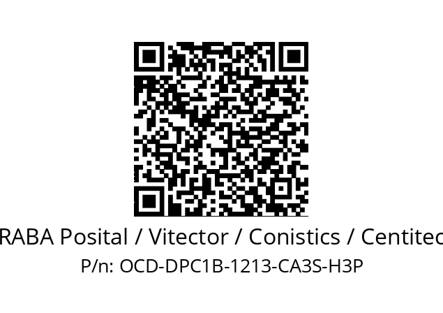   FRABA Posital / Vitector / Conistics / Centitech OCD-DPC1B-1213-CA3S-H3P