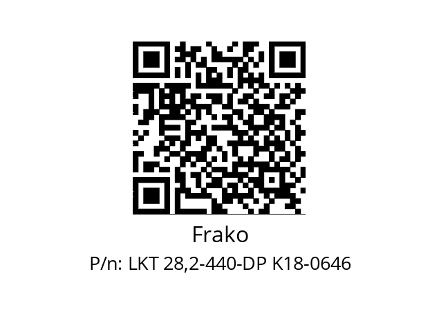   Frako LKT 28,2-440-DP K18-0646