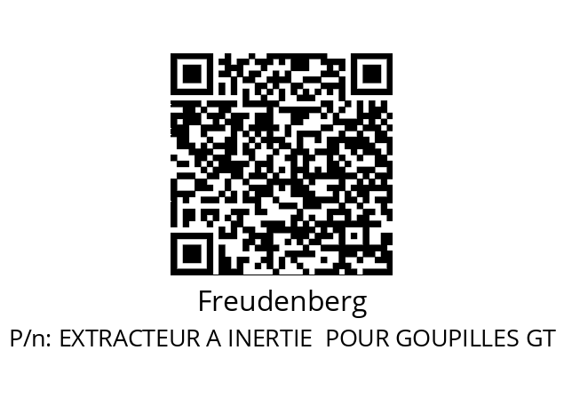   Freudenberg EXTRACTEUR A INERTIE  POUR GOUPILLES GT