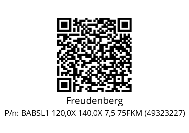   Freudenberg BABSL1 120,0X 140,0X 7,5 75FKM (49323227)