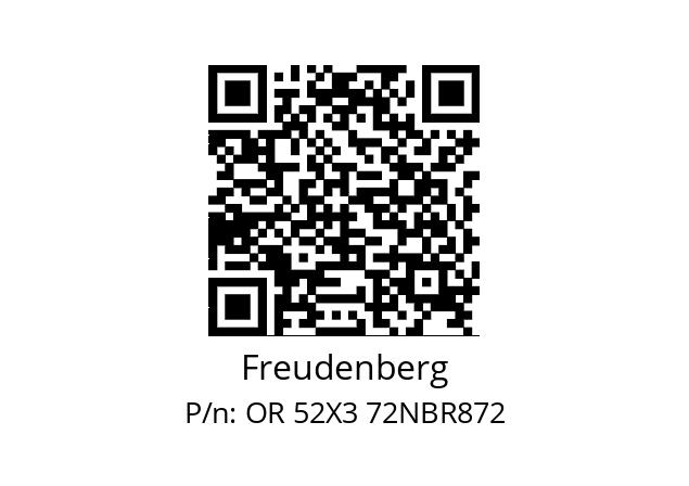   Freudenberg OR 52X3 72NBR872