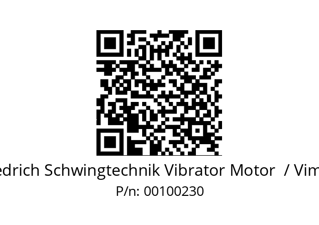   Friedrich Schwingtechnik Vibrator Motor  / Vimarc 00100230