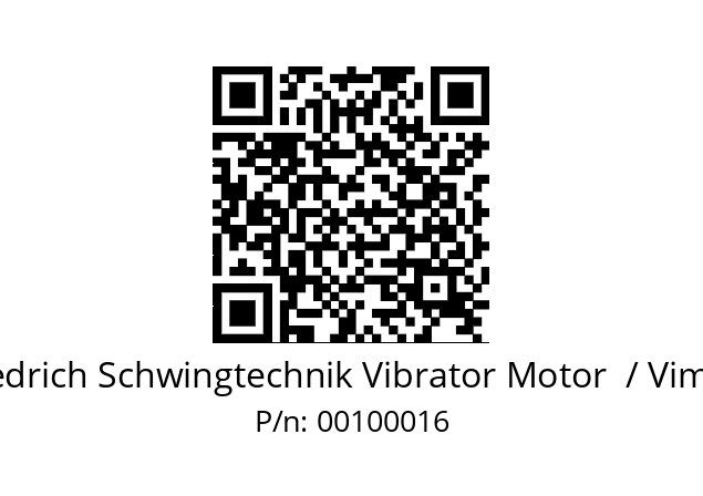   Friedrich Schwingtechnik Vibrator Motor  / Vimarc 00100016