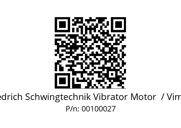   Friedrich Schwingtechnik Vibrator Motor  / Vimarc 00100027