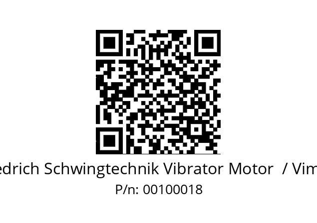   Friedrich Schwingtechnik Vibrator Motor  / Vimarc 00100018