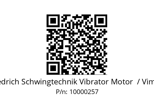   Friedrich Schwingtechnik Vibrator Motor  / Vimarc 10000257