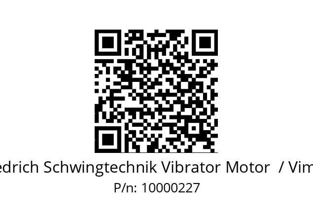   Friedrich Schwingtechnik Vibrator Motor  / Vimarc 10000227