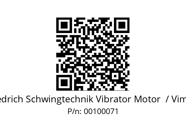   Friedrich Schwingtechnik Vibrator Motor  / Vimarc 00100071