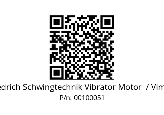   Friedrich Schwingtechnik Vibrator Motor  / Vimarc 00100051