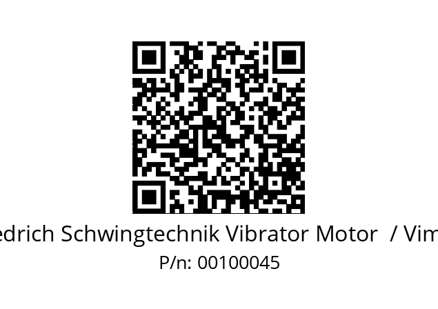  FHE 250-6-2.3 Friedrich Schwingtechnik Vibrator Motor  / Vimarc 00100045