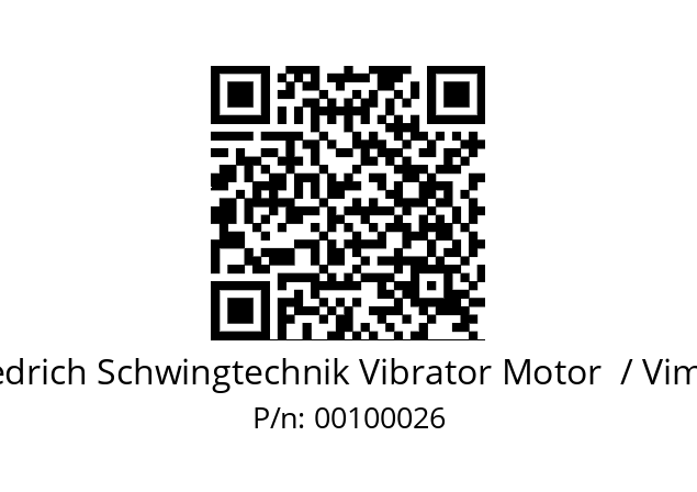   Friedrich Schwingtechnik Vibrator Motor  / Vimarc 00100026