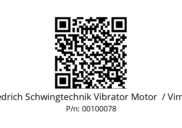   Friedrich Schwingtechnik Vibrator Motor  / Vimarc 00100078