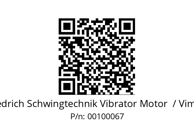   Friedrich Schwingtechnik Vibrator Motor  / Vimarc 00100067