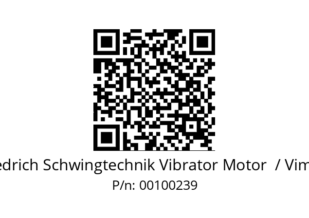   Friedrich Schwingtechnik Vibrator Motor  / Vimarc 00100239