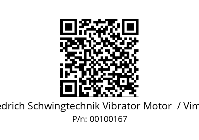   Friedrich Schwingtechnik Vibrator Motor  / Vimarc 00100167