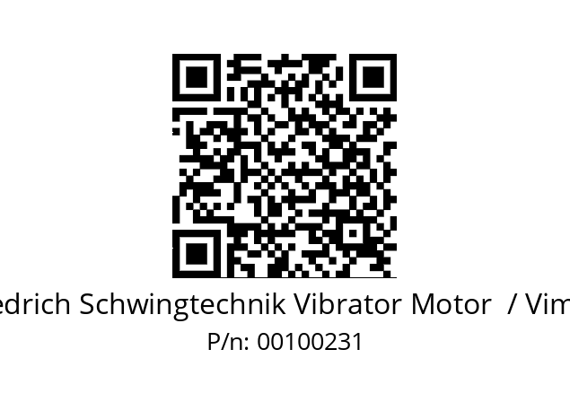   Friedrich Schwingtechnik Vibrator Motor  / Vimarc 00100231