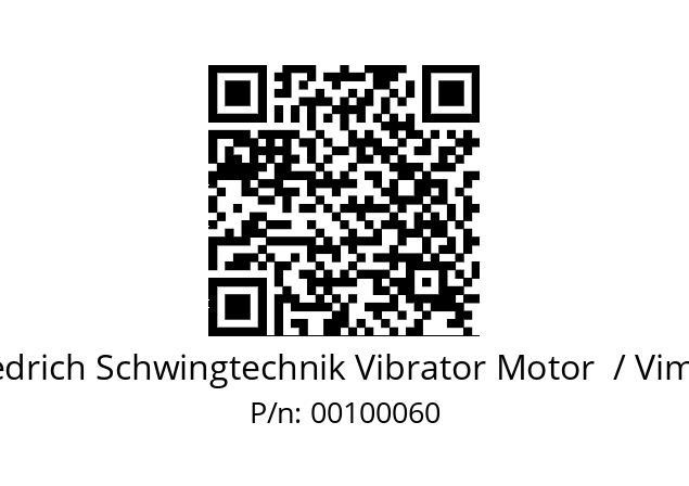   Friedrich Schwingtechnik Vibrator Motor  / Vimarc 00100060