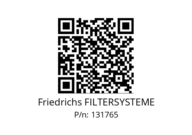   Friedrichs FILTERSYSTEME 131765