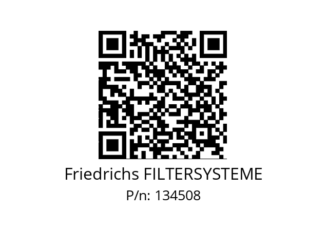   Friedrichs FILTERSYSTEME 134508