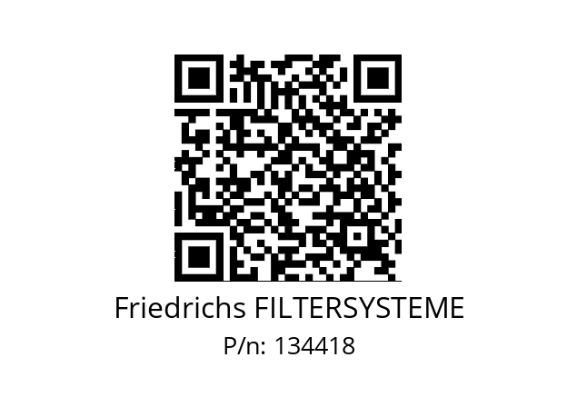   Friedrichs FILTERSYSTEME 134418