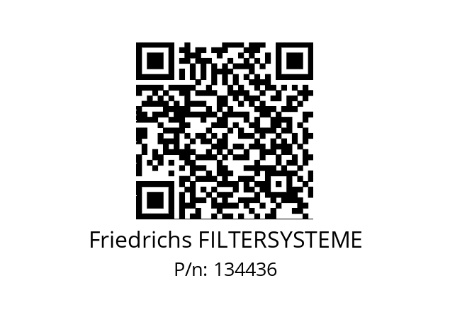   Friedrichs FILTERSYSTEME 134436