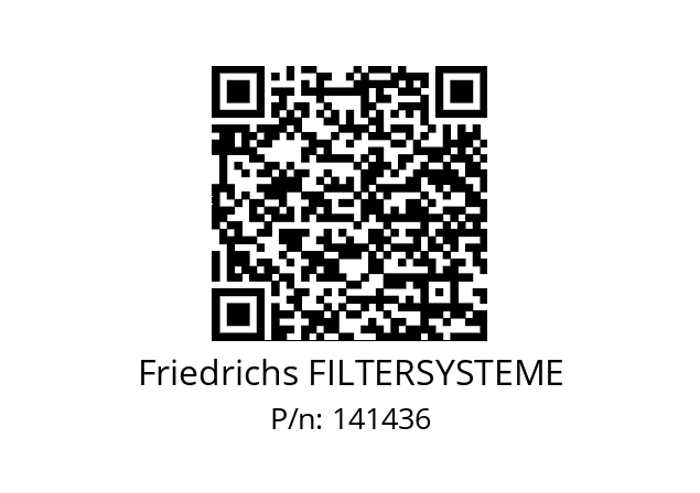  FE B50.060.L2-P Friedrichs FILTERSYSTEME 141436