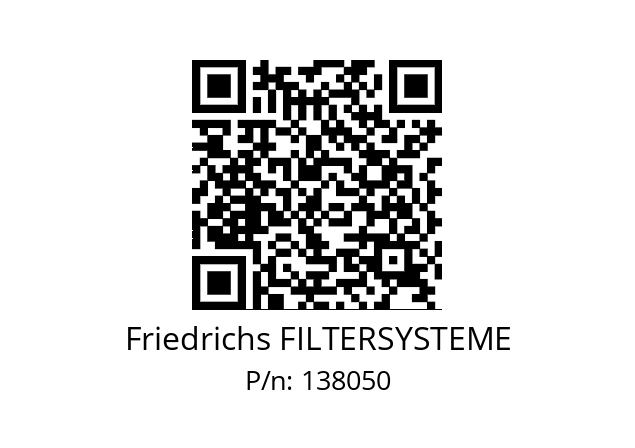   Friedrichs FILTERSYSTEME 138050